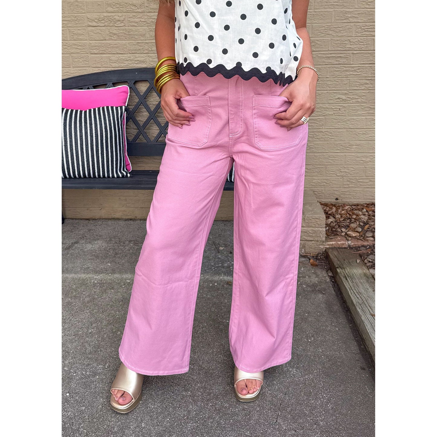 Daisy Denim Jeans, Pink