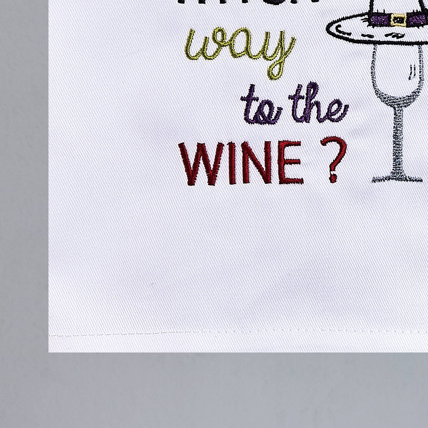 Witch Way To The Wine Kitchen Towel