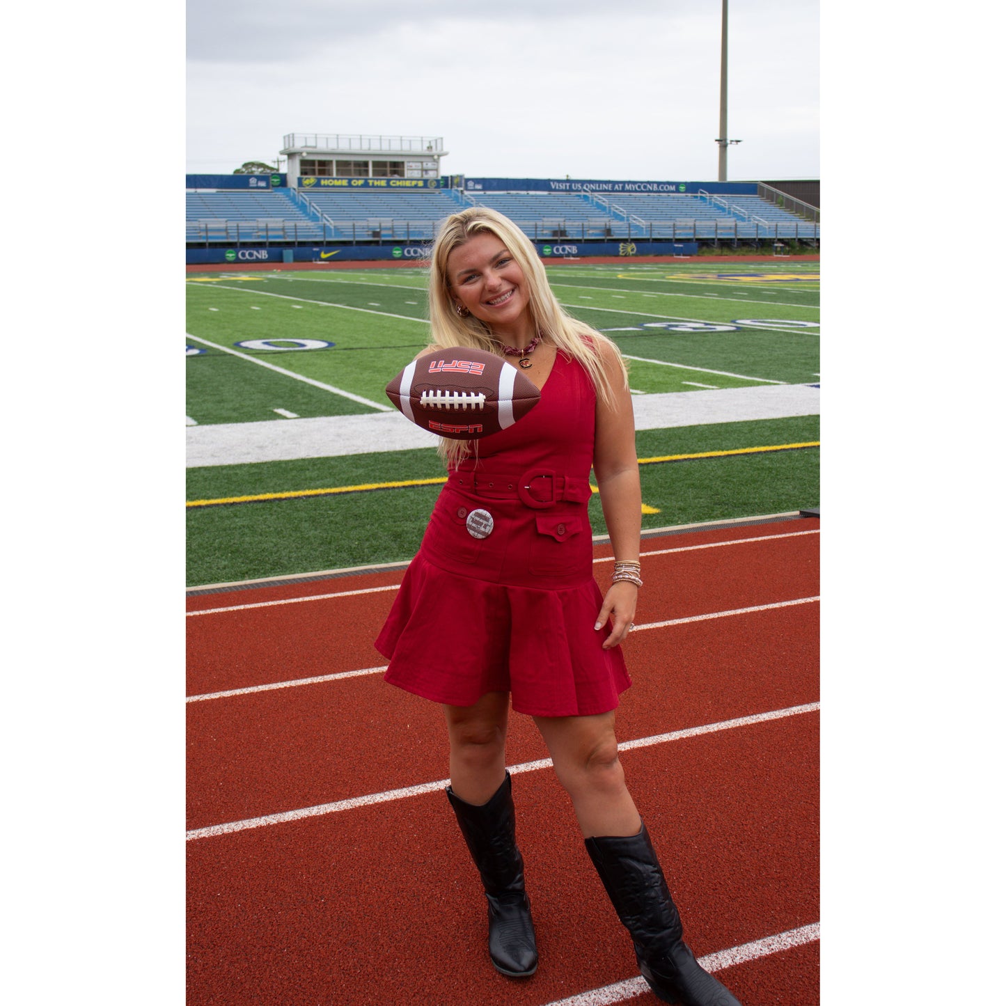 Peyton Denim Dress, Garnet
