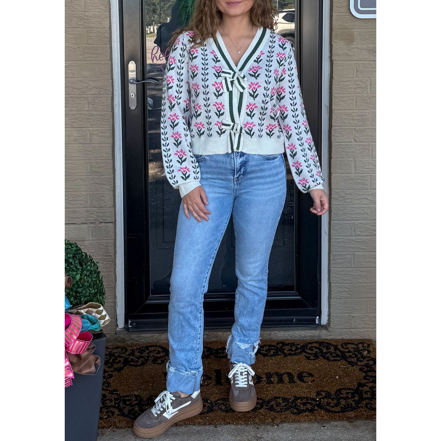 Brielle Pattern Cardigan, Multi-Color