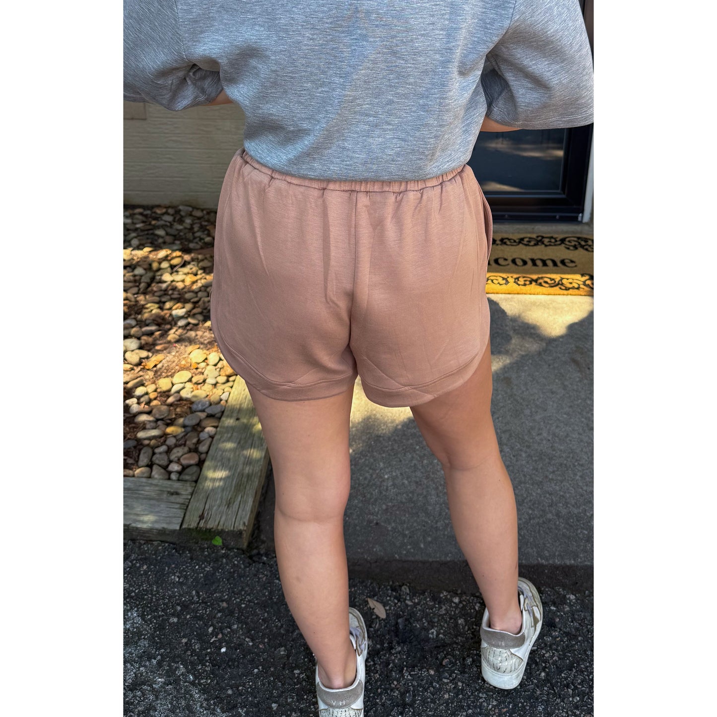 Hannah Lounge Shorts, Taupe