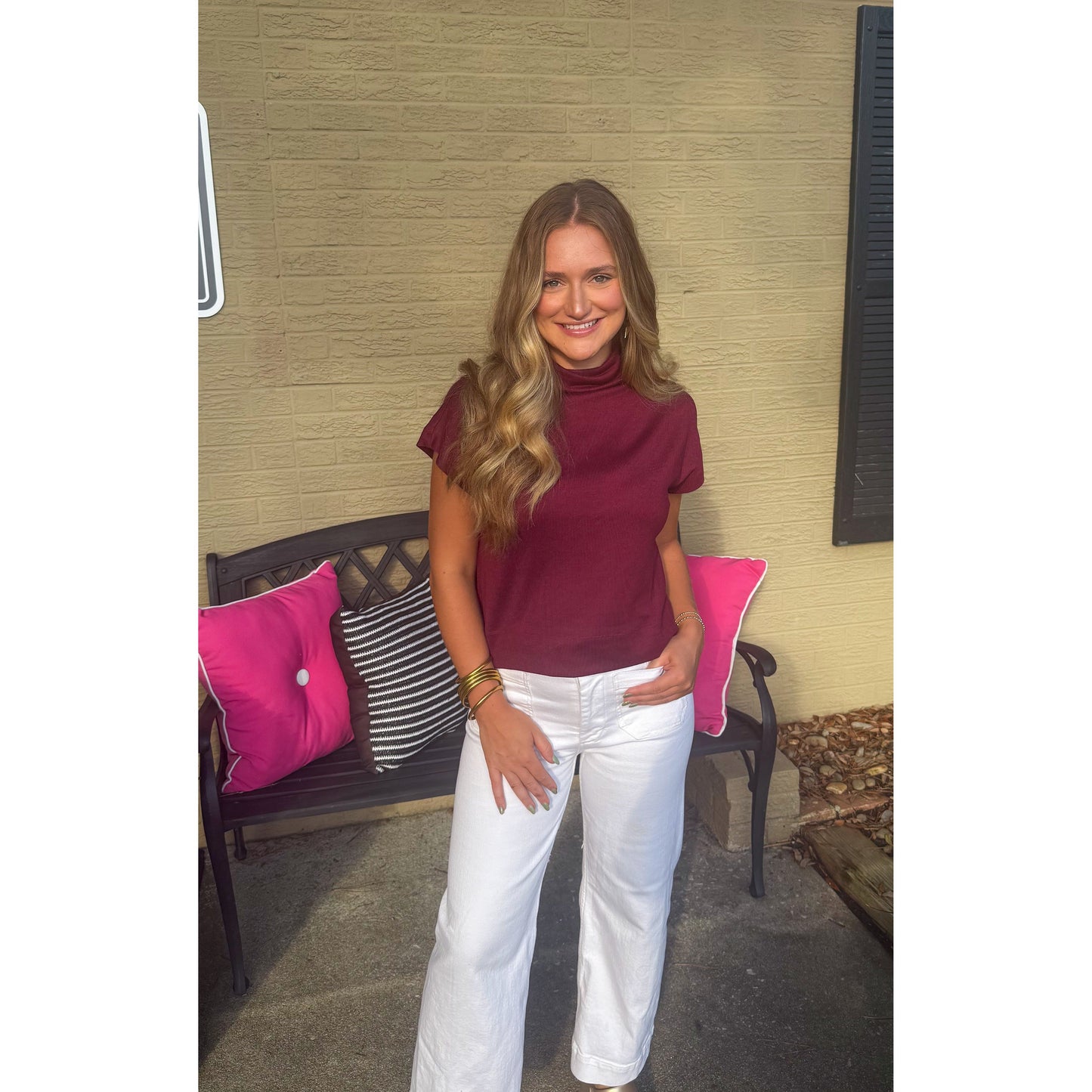 Millie Top, Burgundy