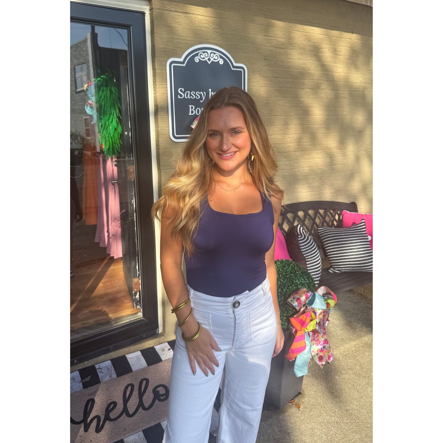 Raelynn Bodysuit, Navy