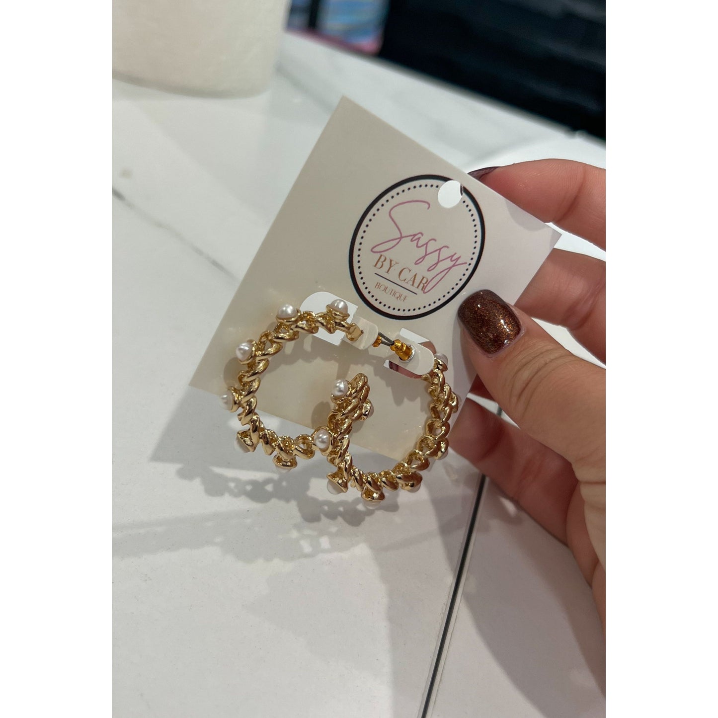Gold Detail Hoops