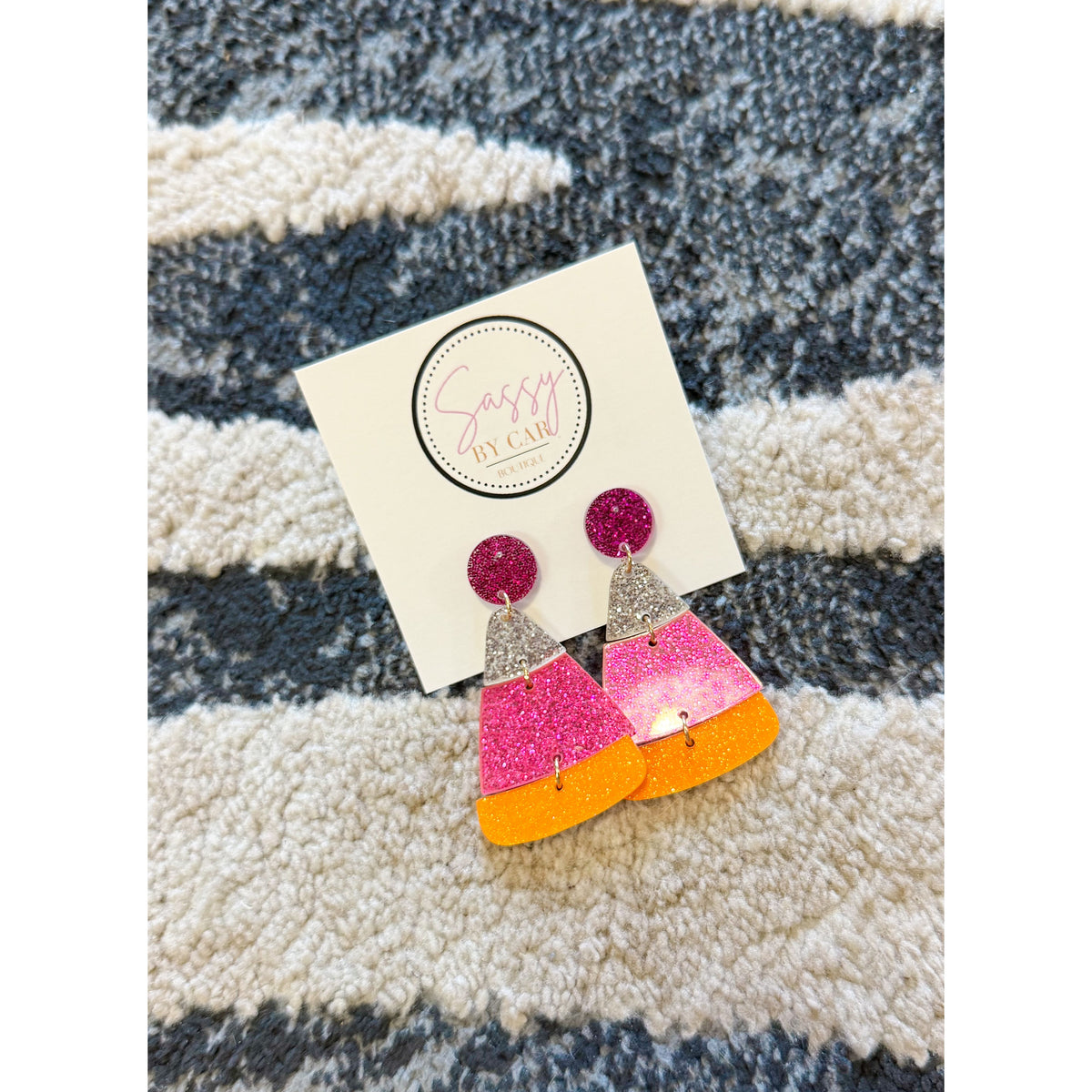 Candy Corn Earrings