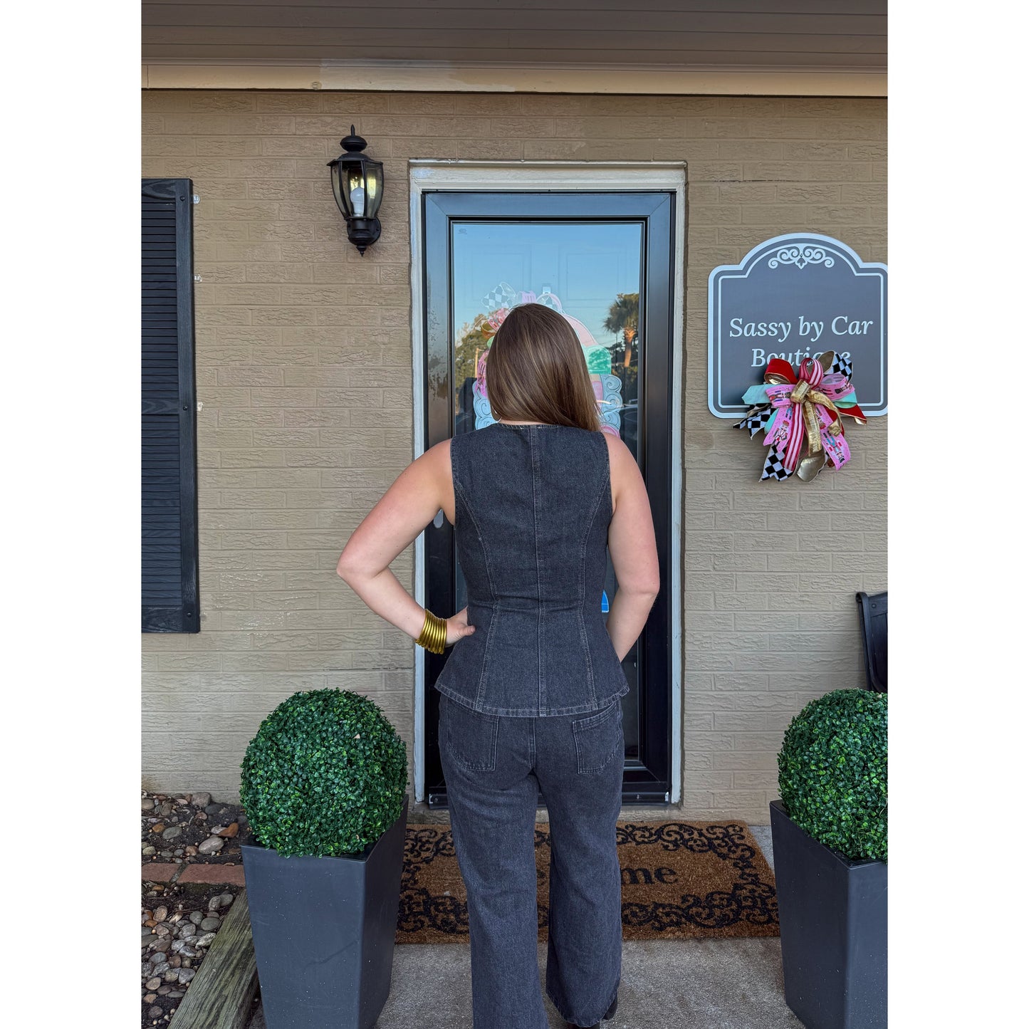 Ashe Button Down Denim Vest