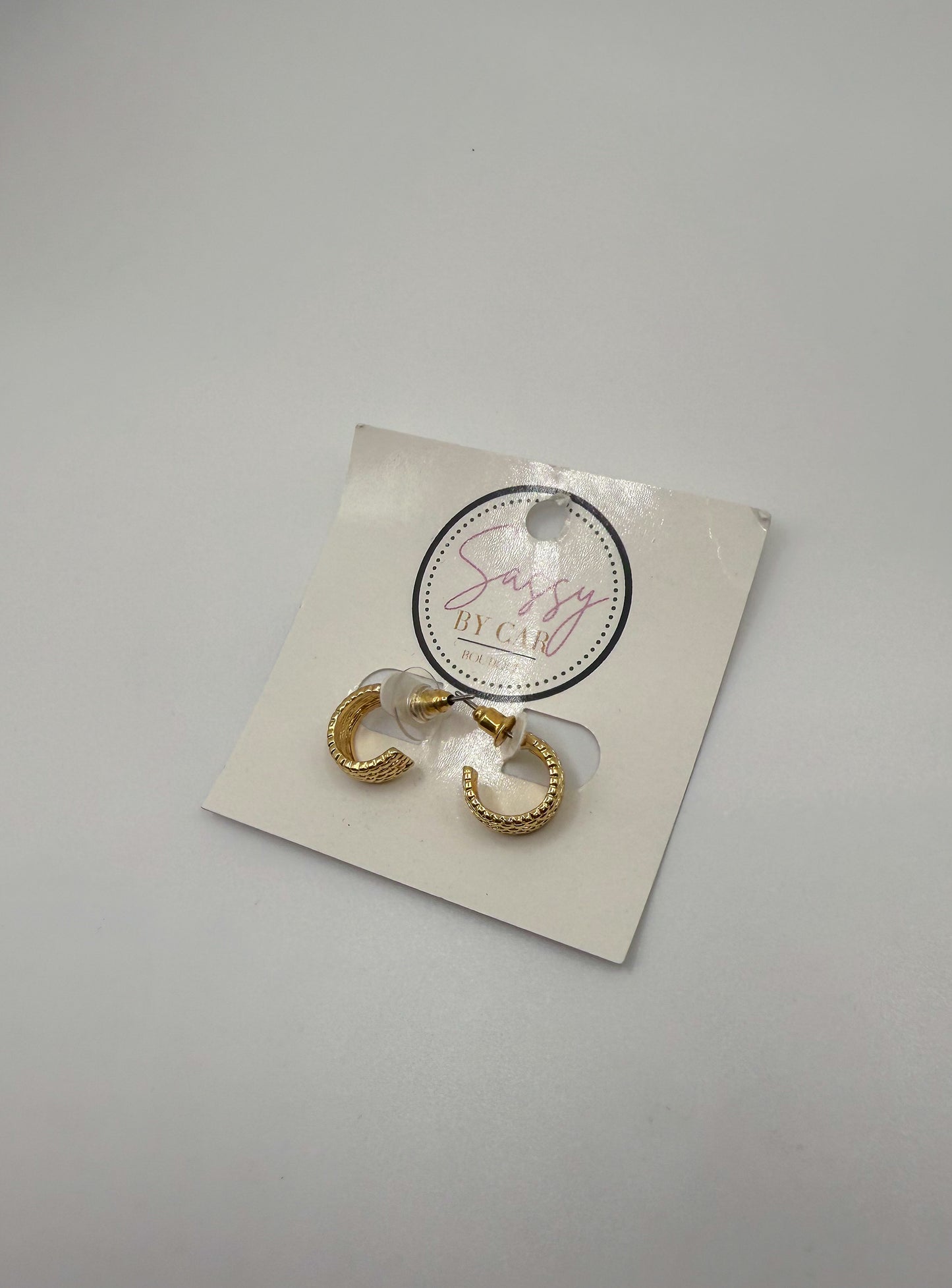 Gold Huggie Hoops