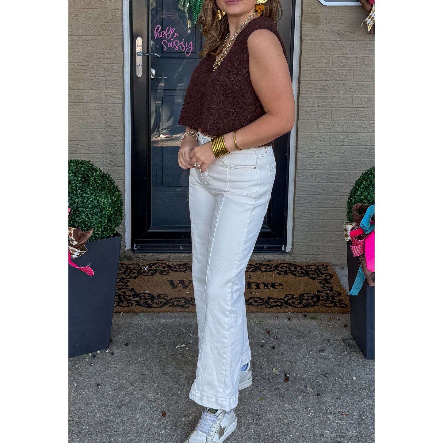 Espresso Brown Sweater Vest