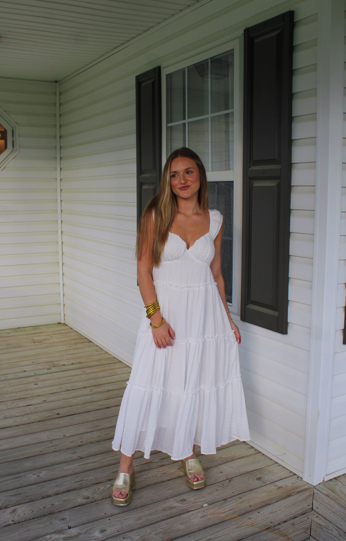 Bride To Be Maxi Dress, White