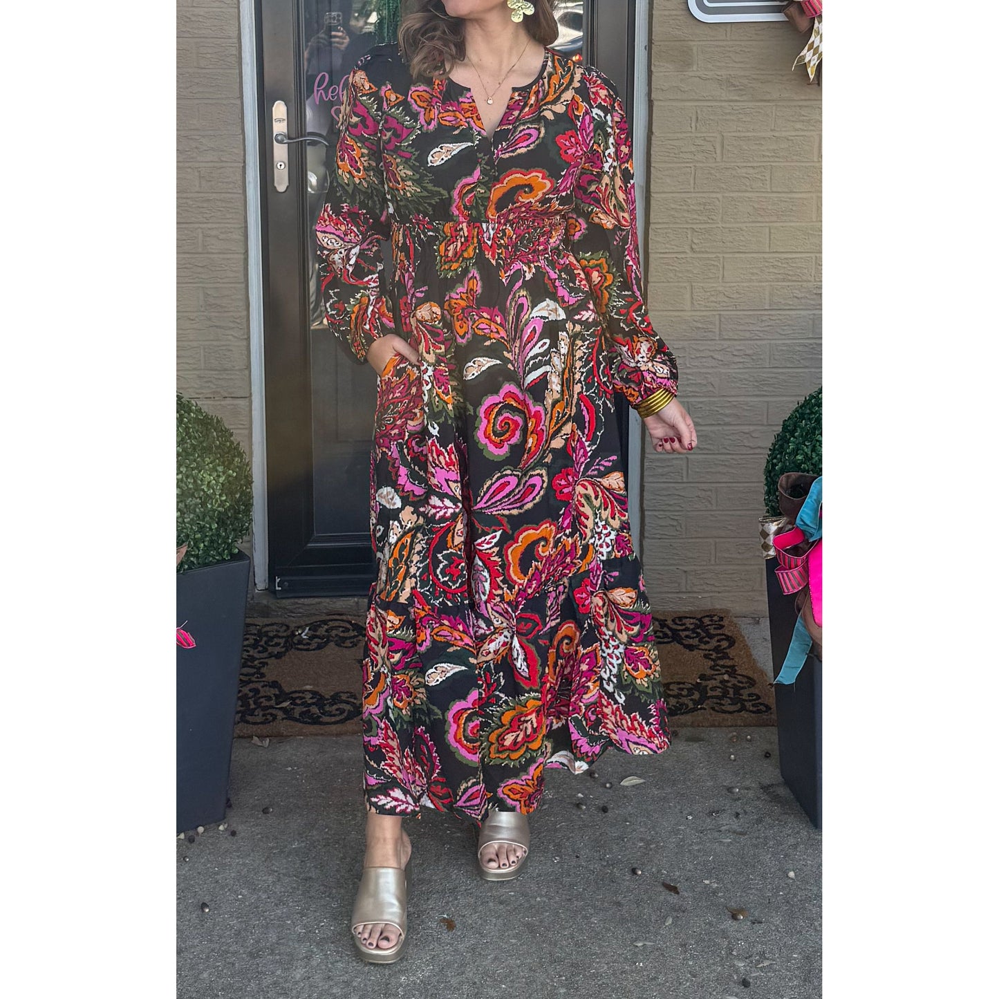 Pattern Maxi Dress