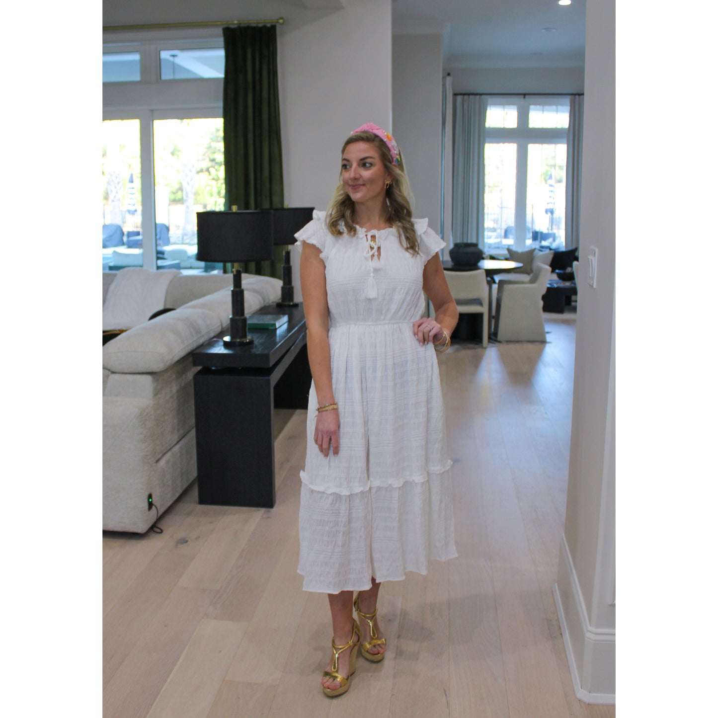 Adalynn Midi Dress, Ivory