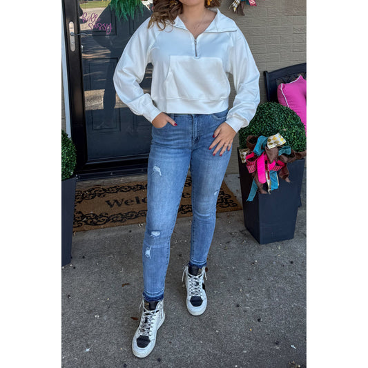 Carmen Pullover, White