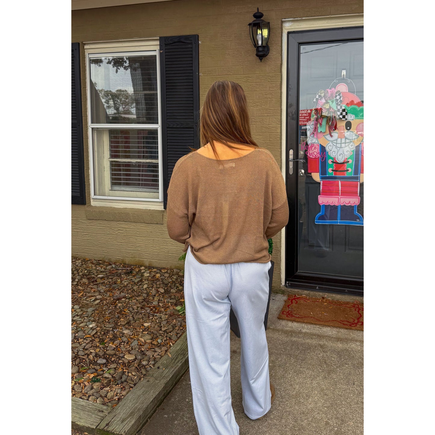 Anna Sweater, Dark Taupe