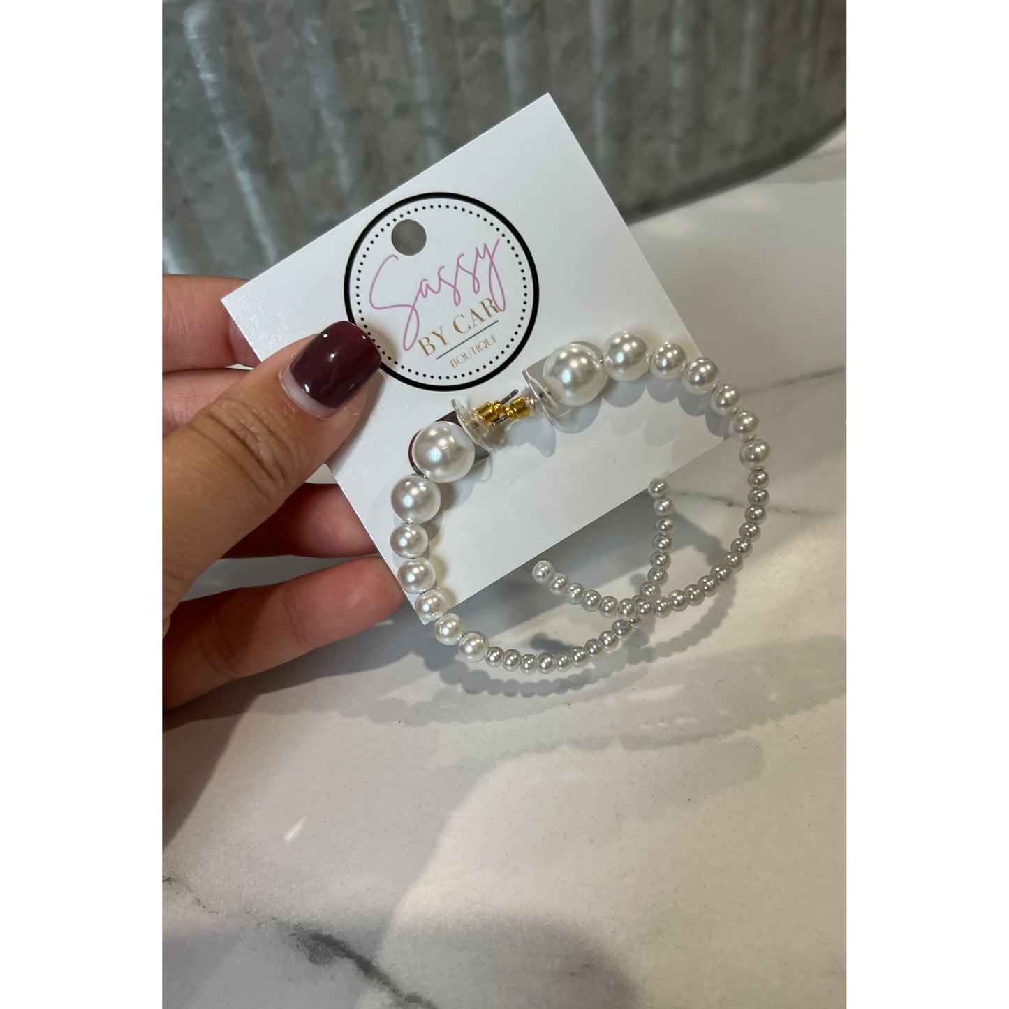 Pearl Hoops