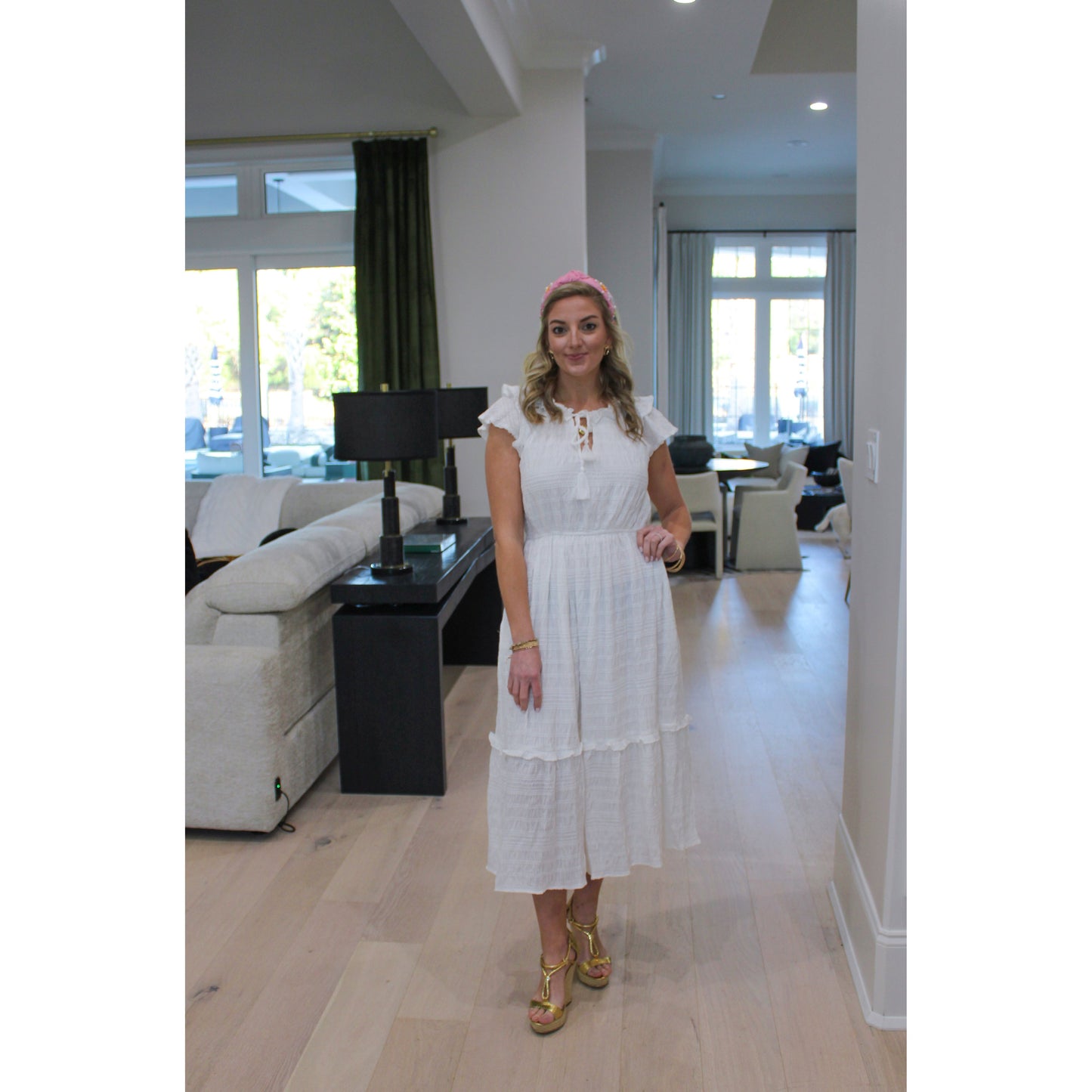 Adalynn Midi Dress, Ivory