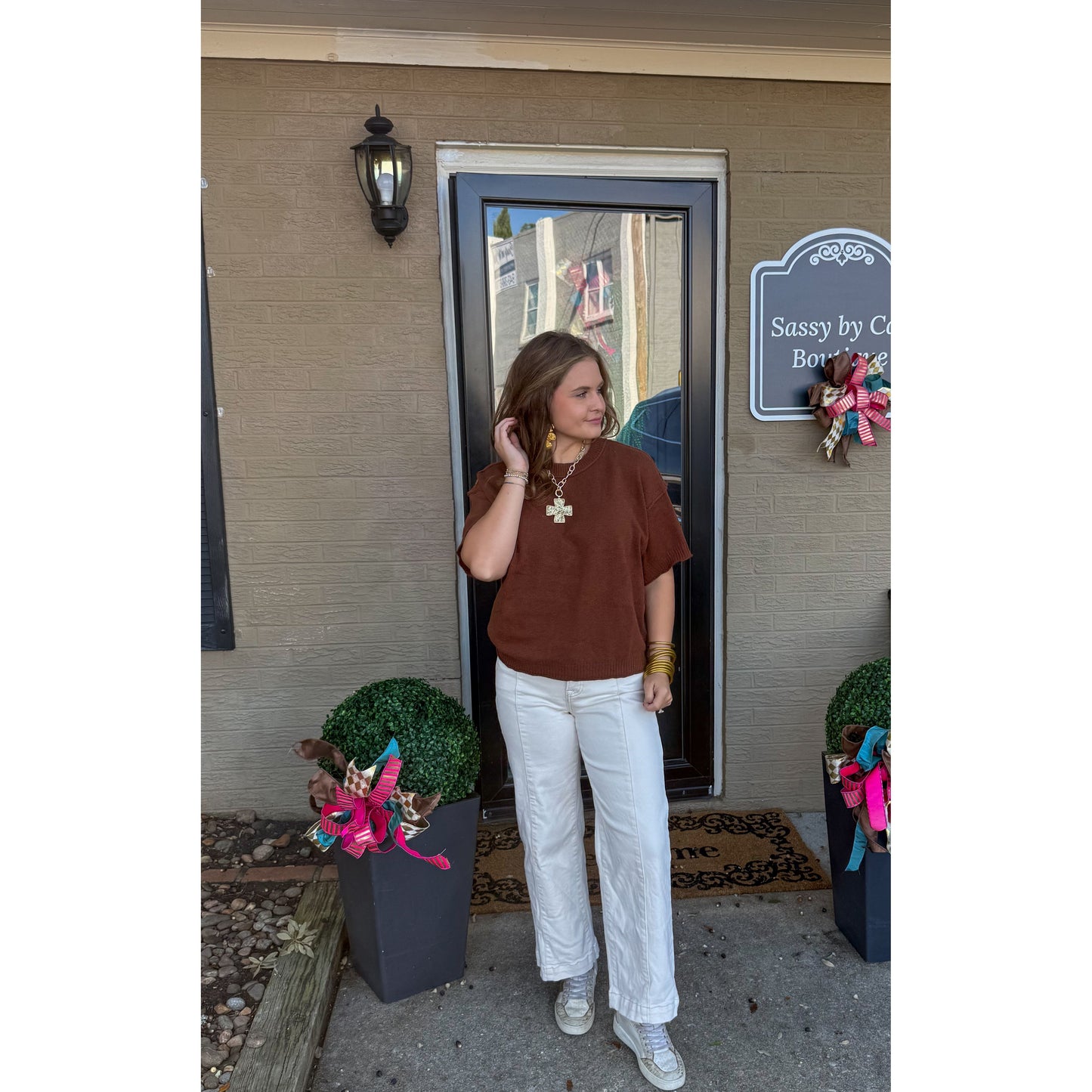 Macy Lightweight Sweater, Coco