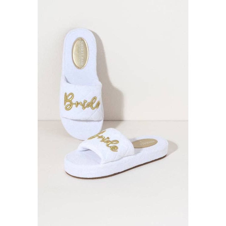 BRIDE Pool Slides, White
