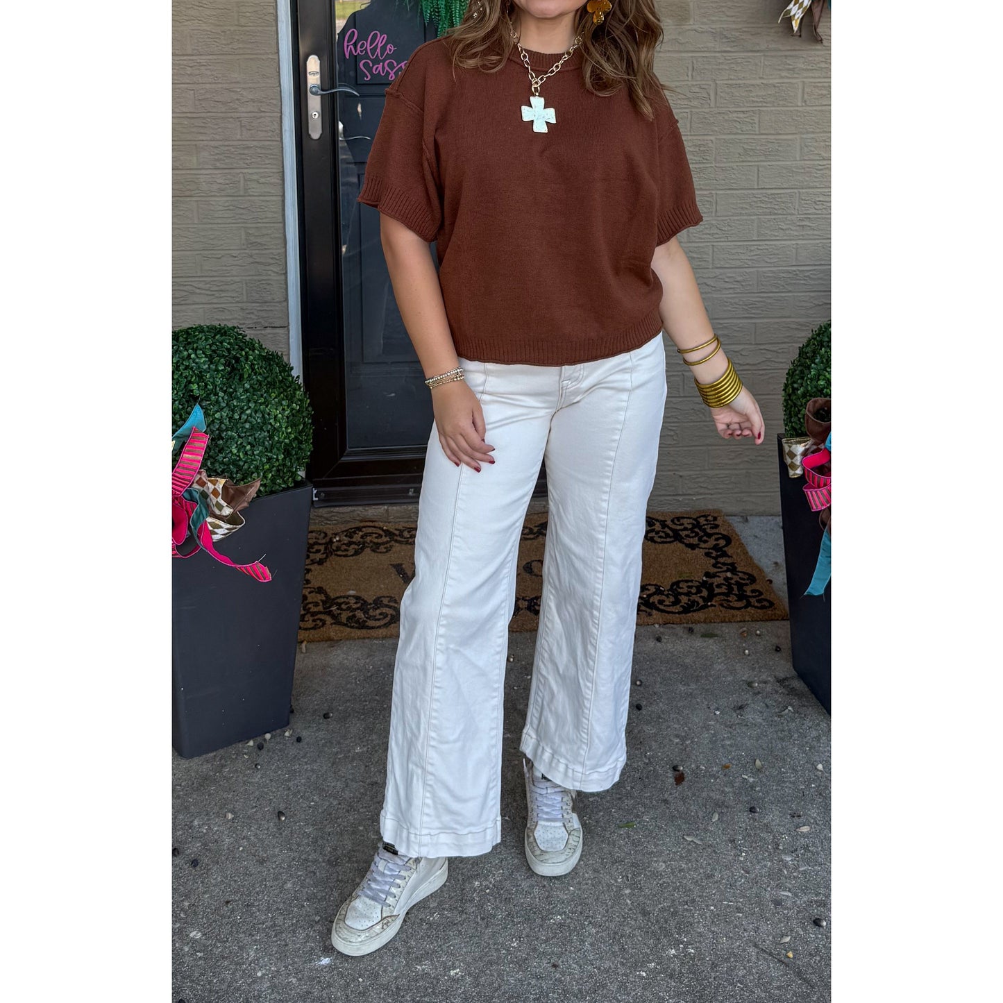 Macy Lightweight Sweater, Coco