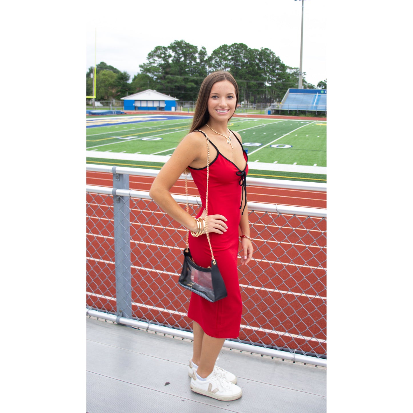 Lila Midi Dress, Burgundy/Black