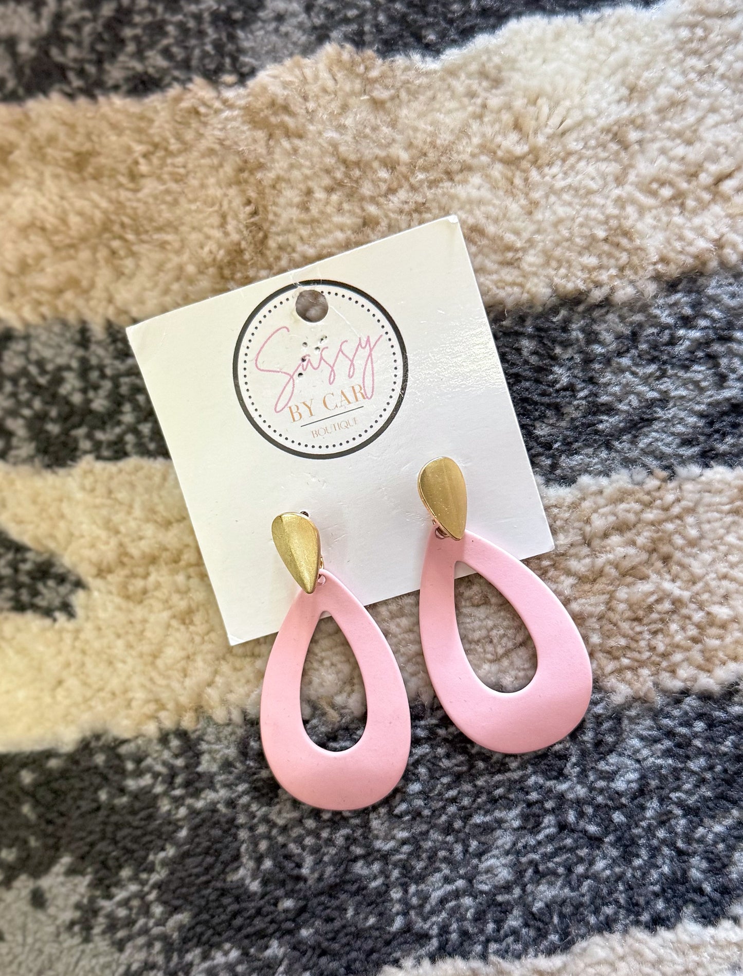 Pink Detail Earrings