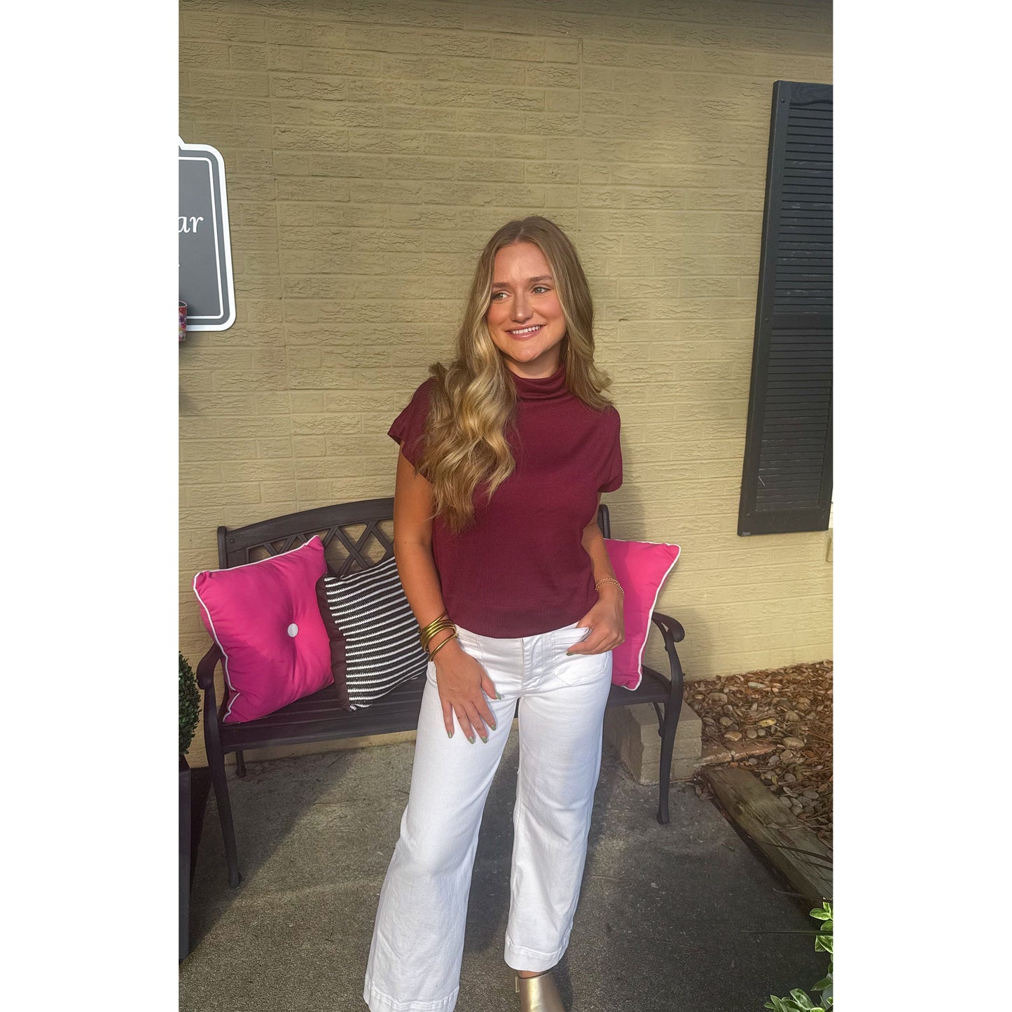 Millie Top, Burgundy