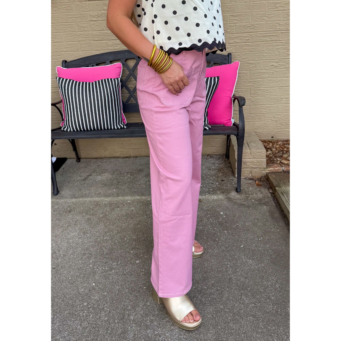 Daisy Denim Jeans, Pink