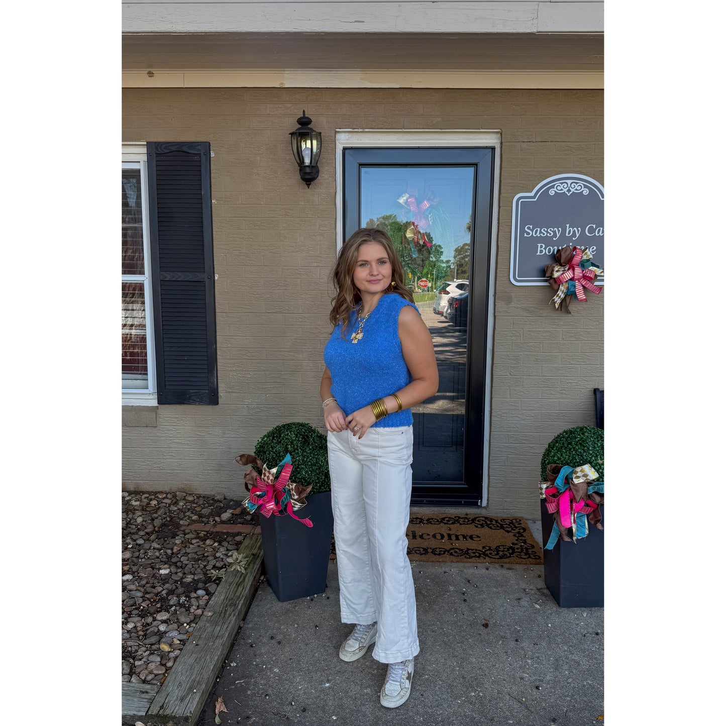Dolphin Blue Sweater Vest