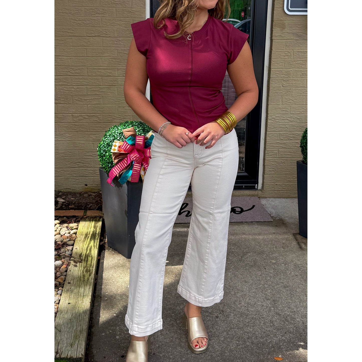 Miranda Top, Burgundy