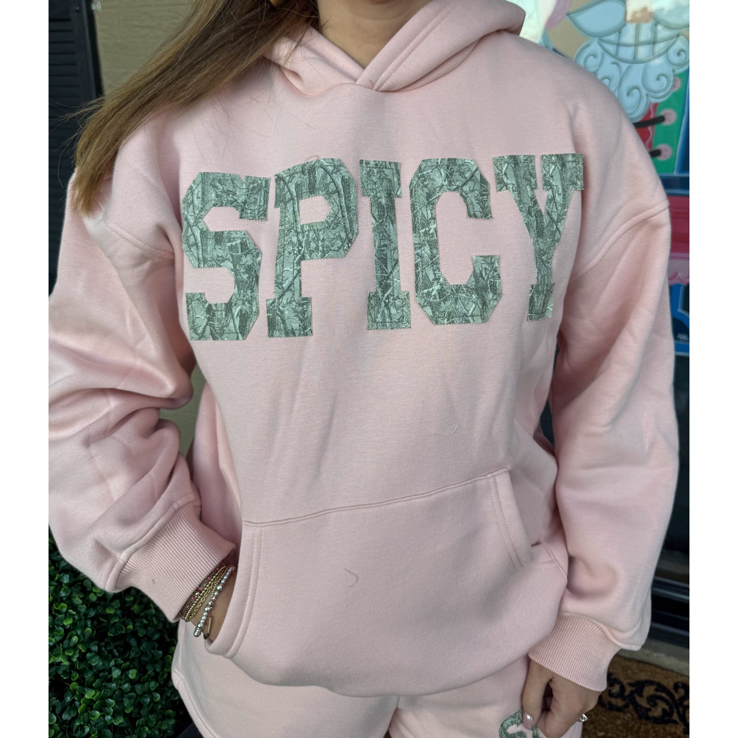 Spicy Lounge Set, Peach/Camo