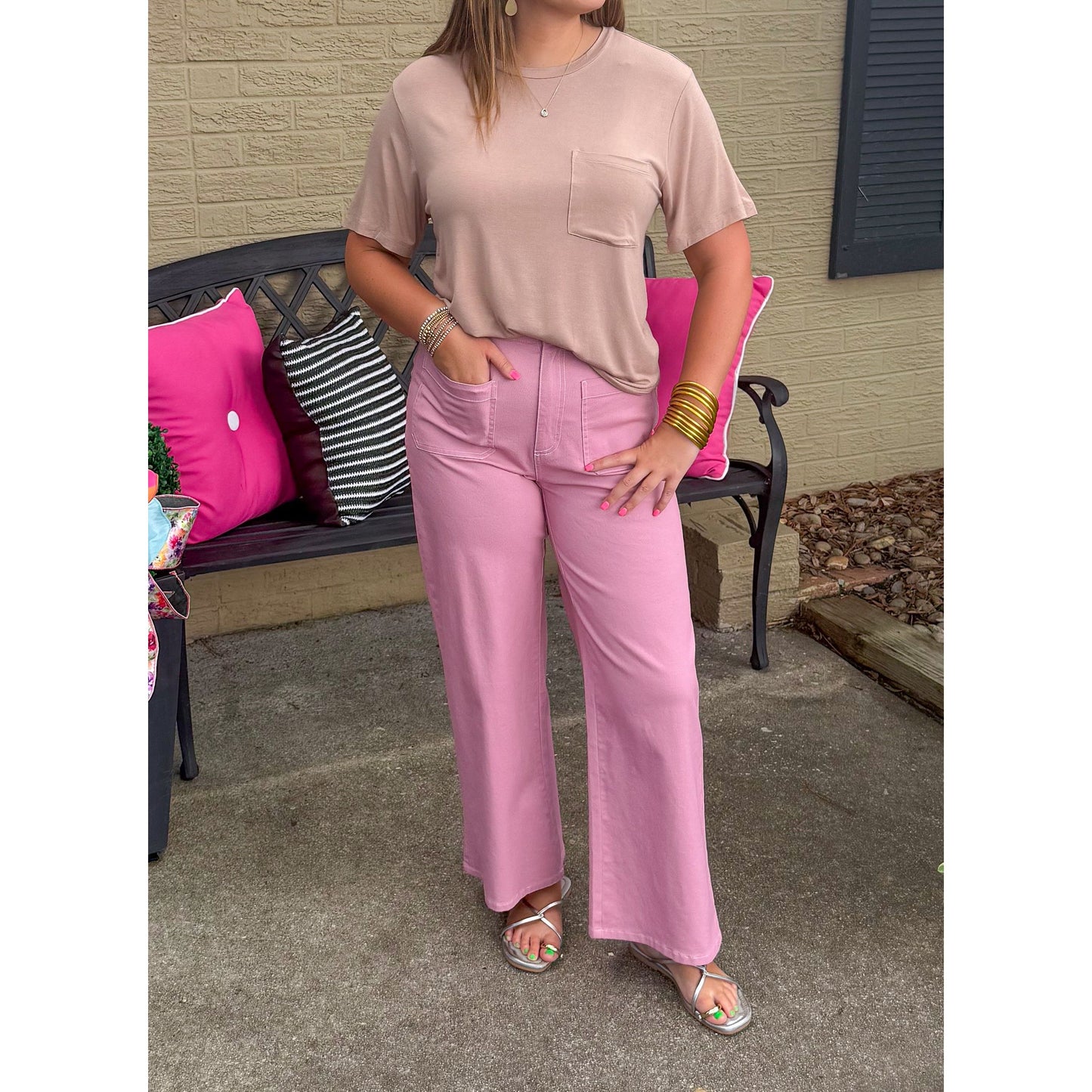 Lizzie Top, Taupe