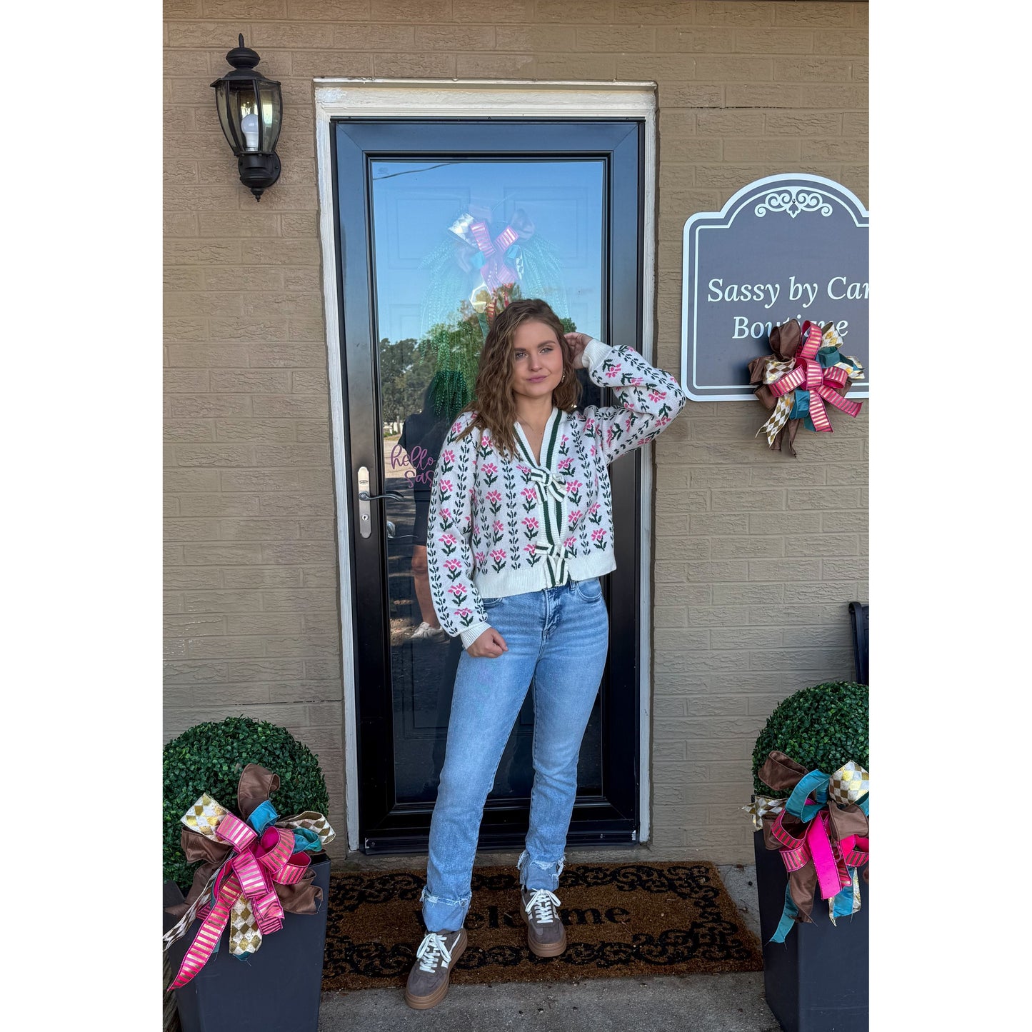 Brielle Pattern Cardigan, Multi-Color