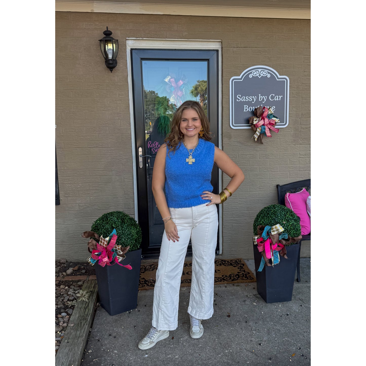 Dolphin Blue Sweater Vest