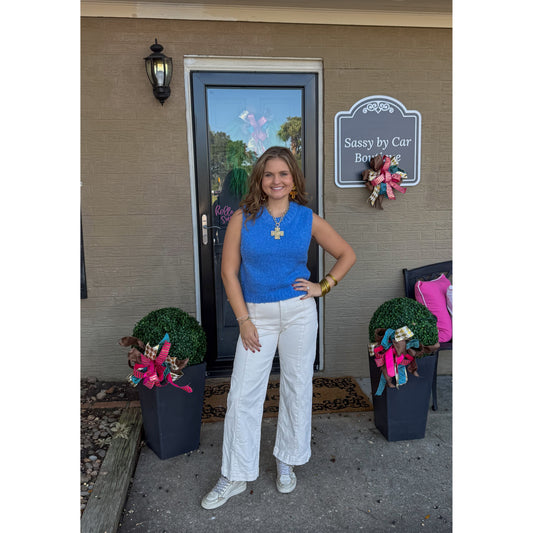 Dolphin Blue Sweater Vest