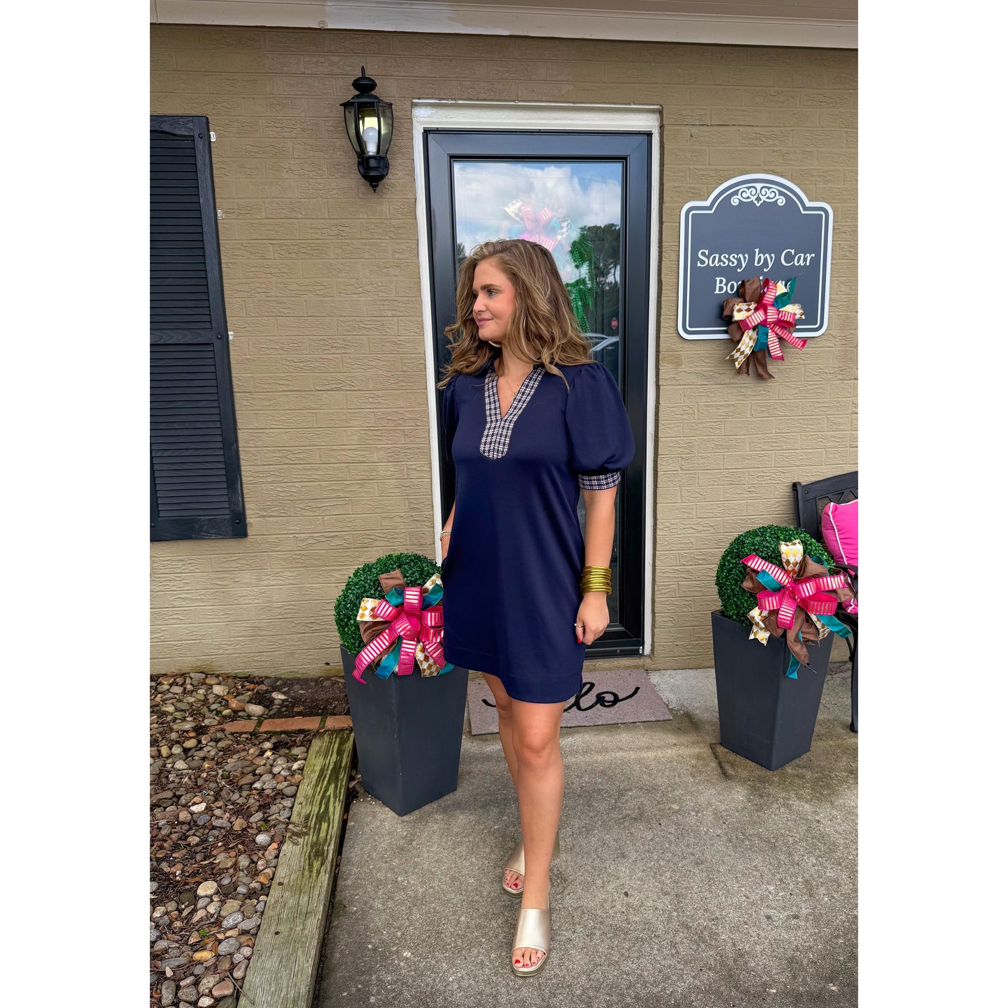 Lydia Mini Dress, Navy