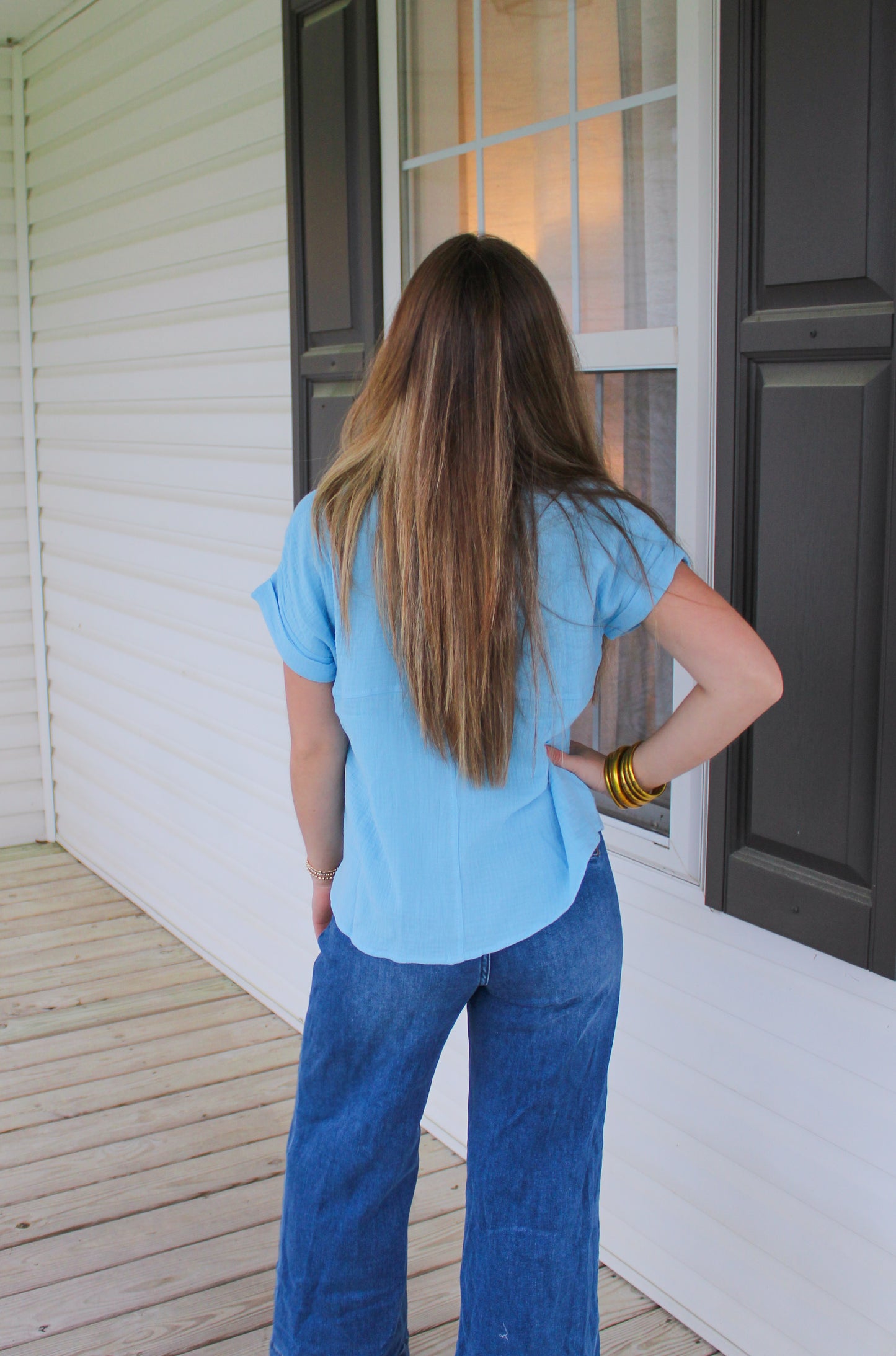 Hayden Top, Sky Blue