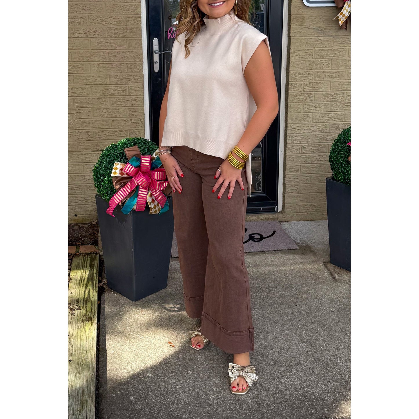 Brylee Top, Oatmeal