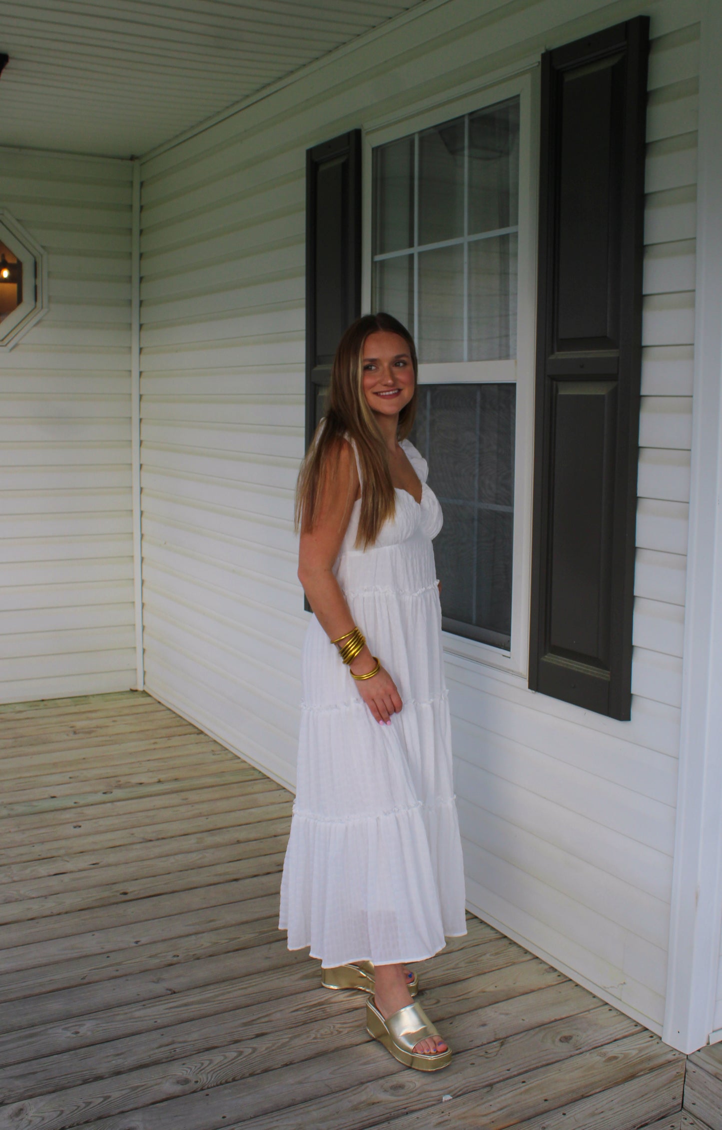 Bride To Be Maxi Dress, White