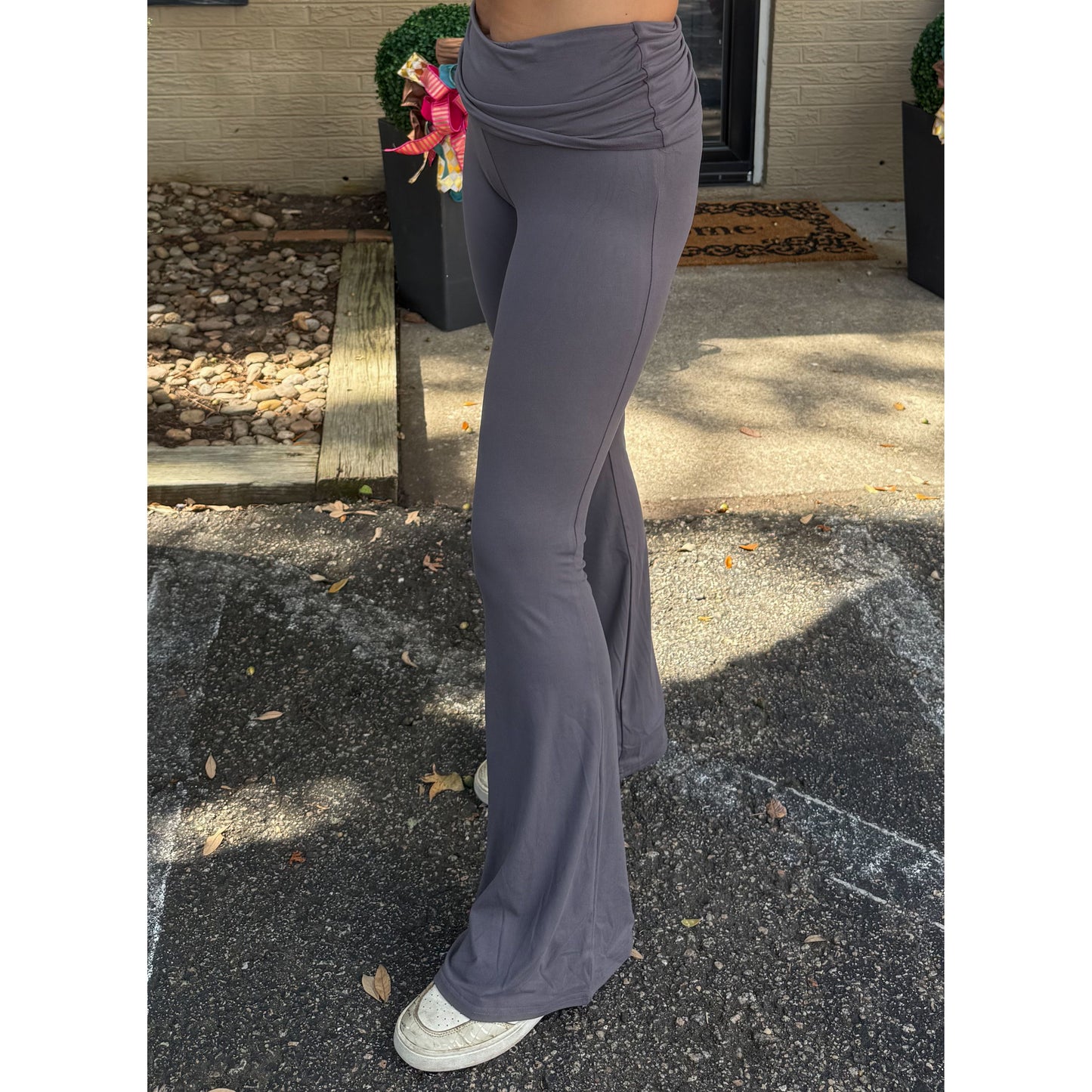 Cameron Flare Yoga Pants, Grey