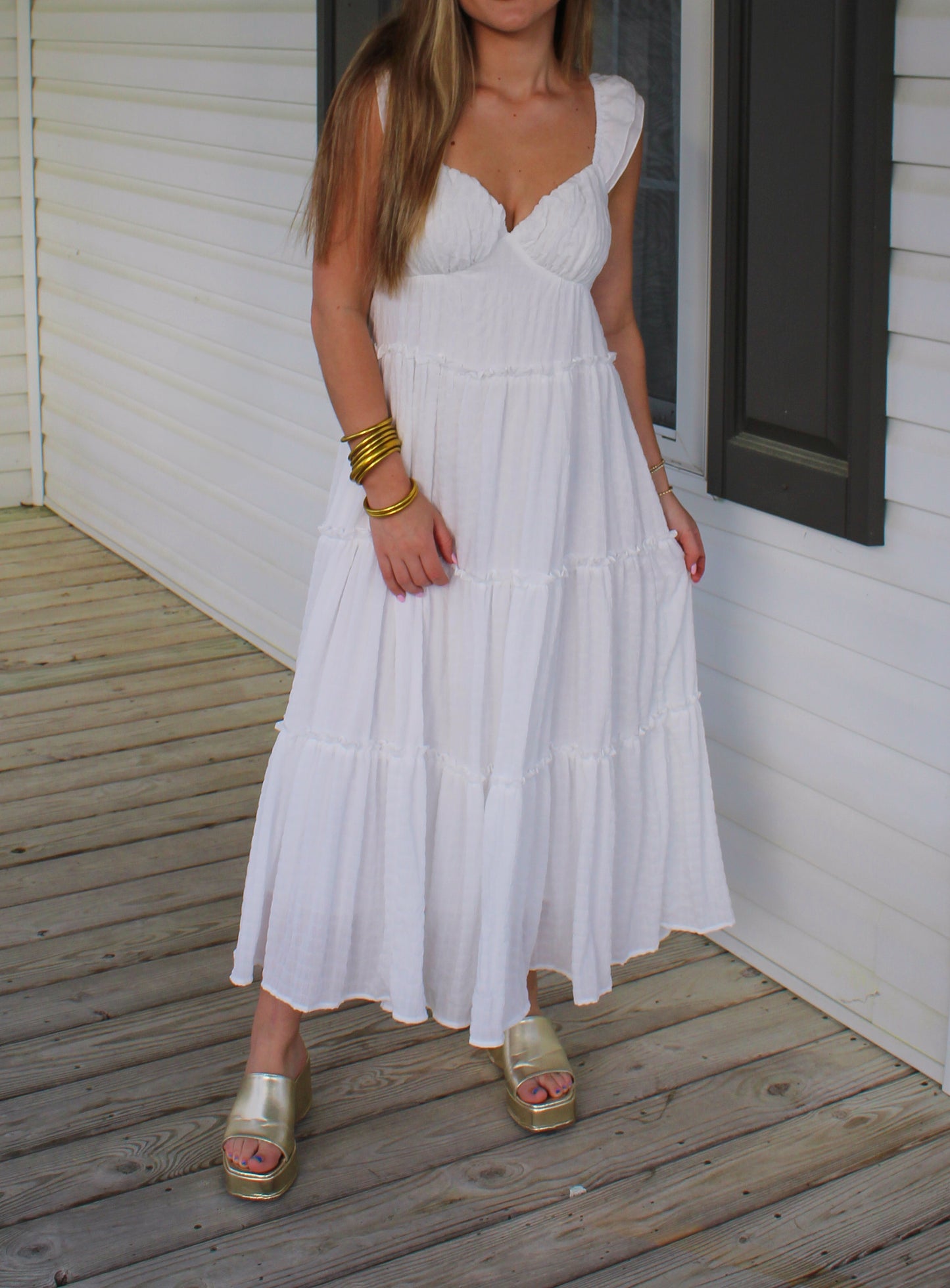 Bride To Be Maxi Dress, White