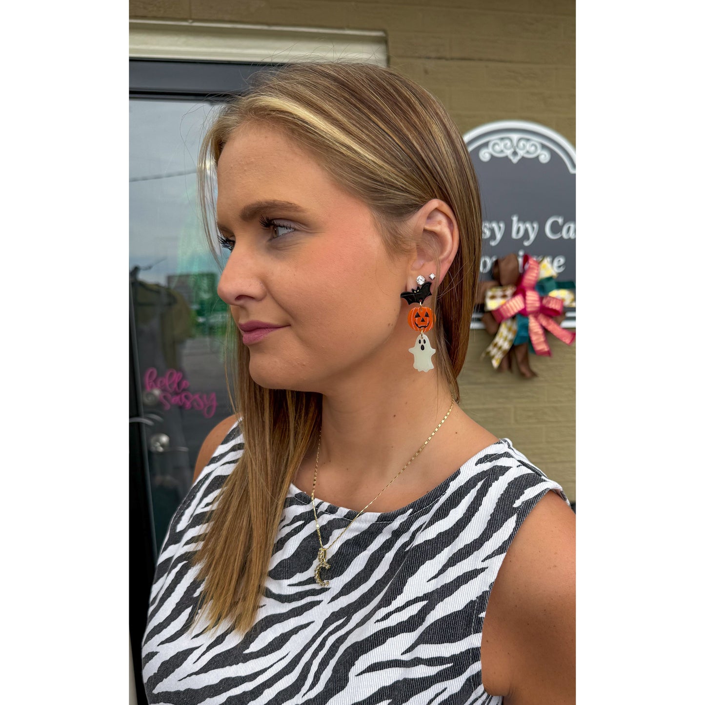 Halloween Theme Earrings, Multi