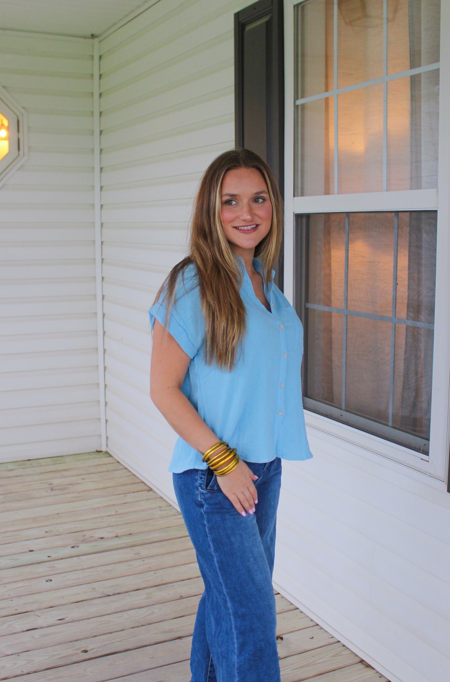 Hayden Top, Sky Blue