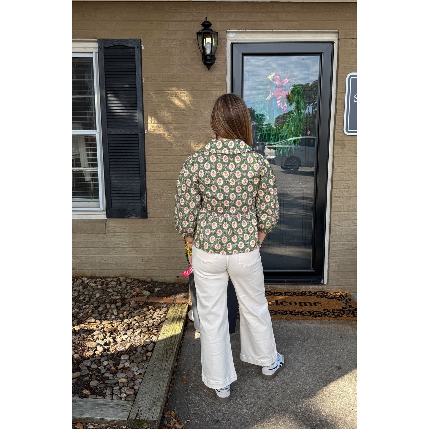 Elise Pattern Blouse, Multi-Color
