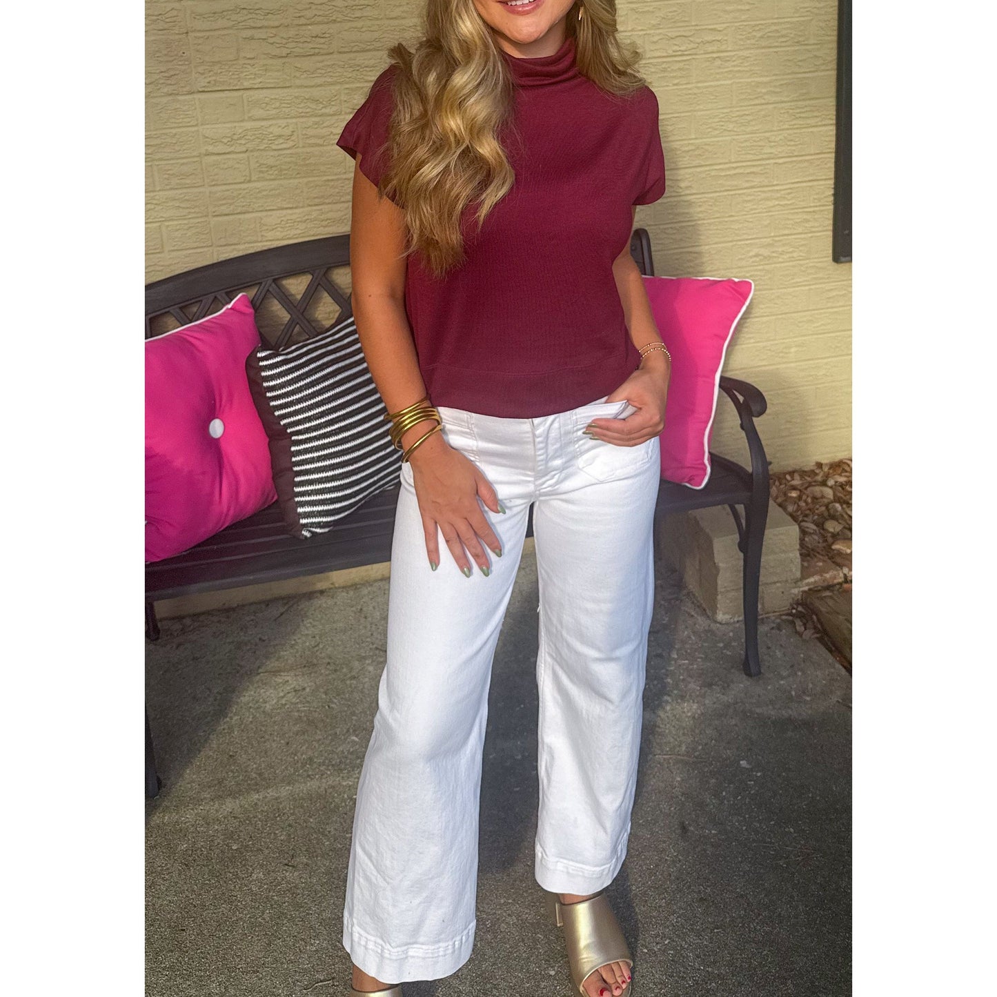 Millie Top, Burgundy