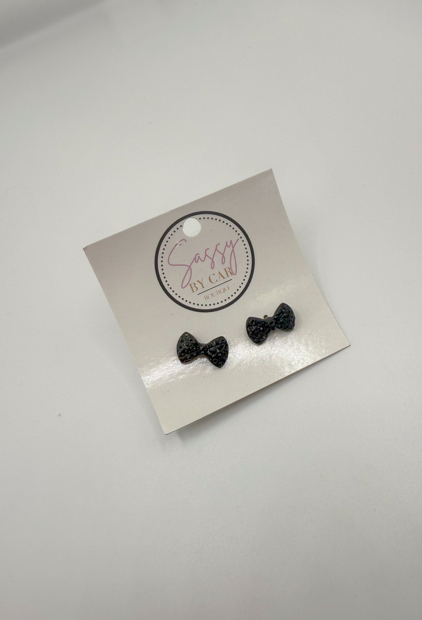 Black Bow Studs