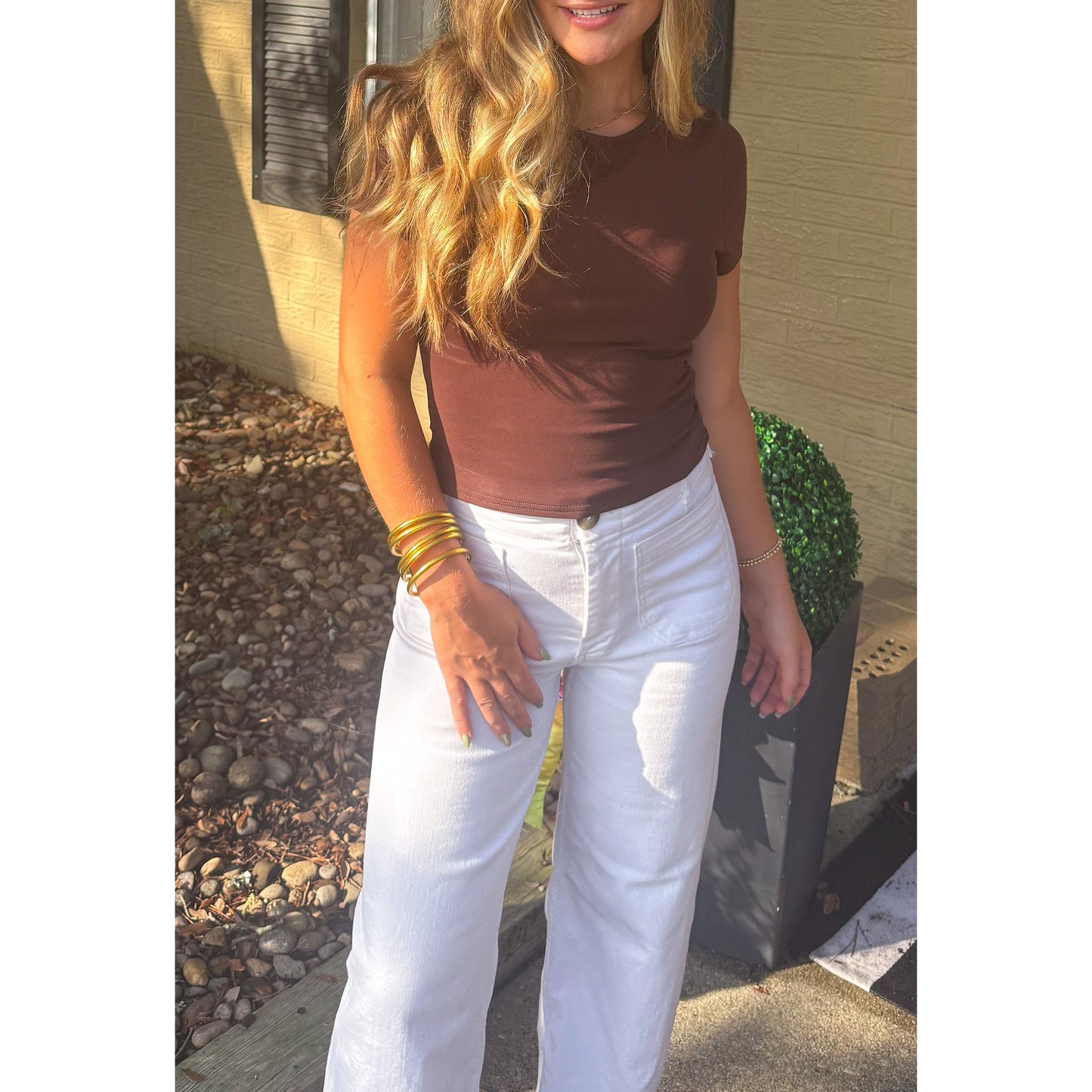 Ashe Top, Chocolate Brown