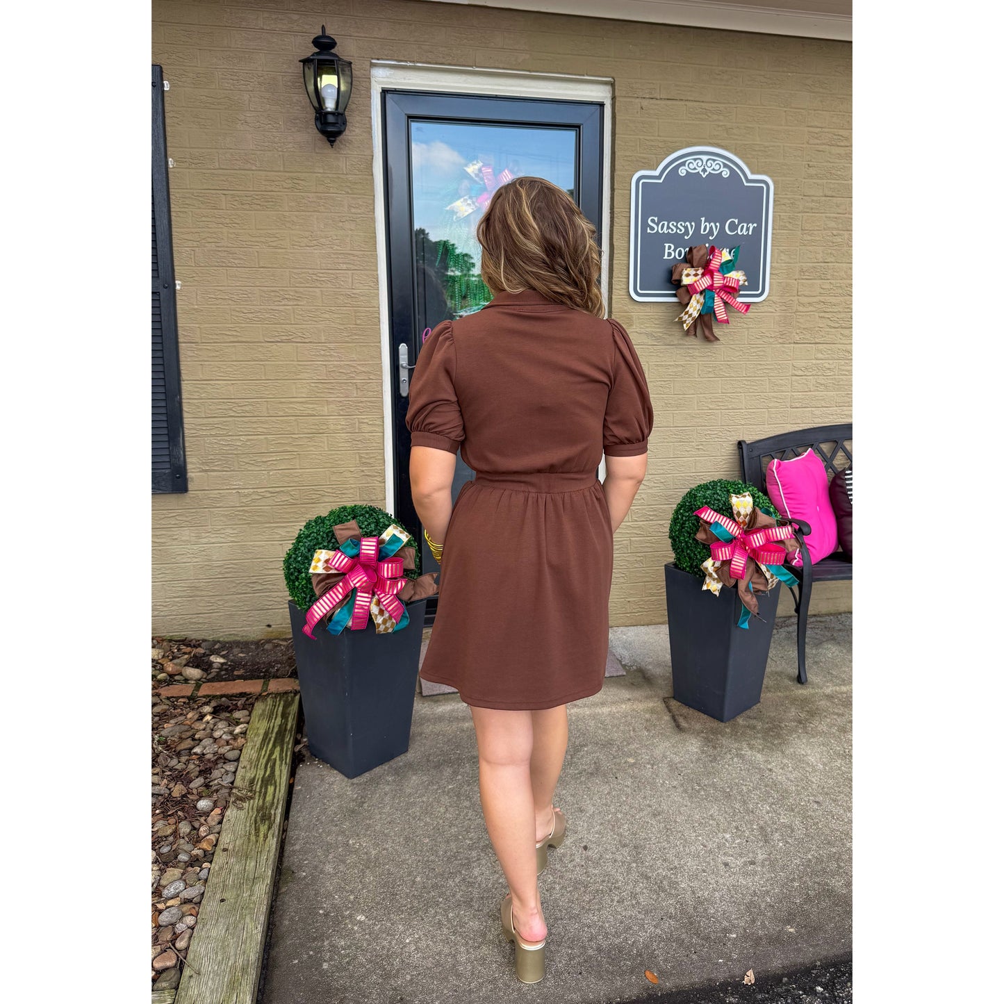 Addie Lounge Dress, Espresso