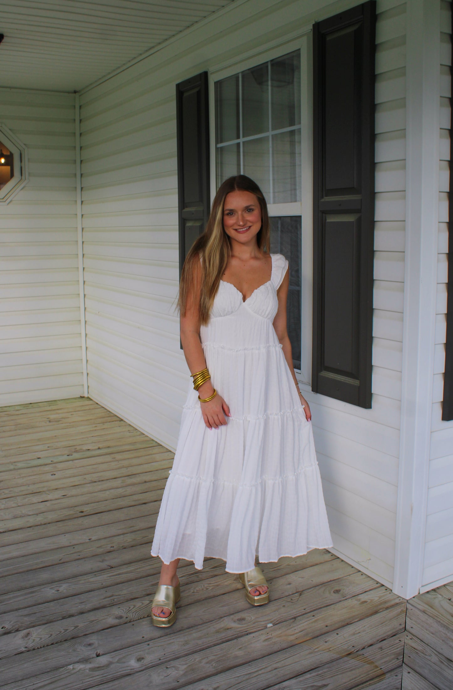 Bride To Be Maxi Dress, White