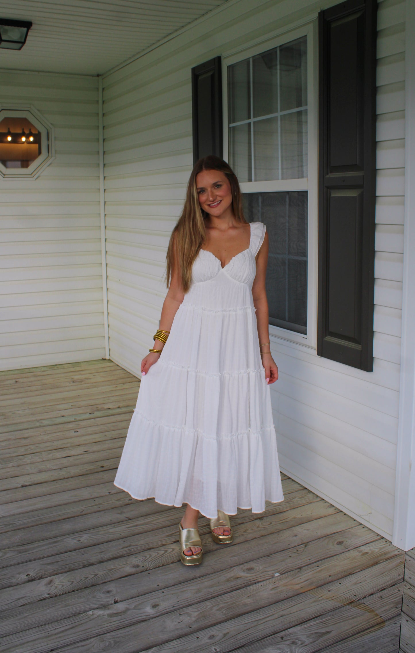 Bride To Be Maxi Dress, White