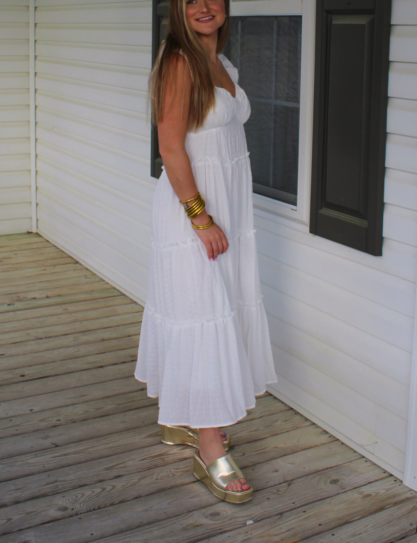 Bride To Be Maxi Dress, White