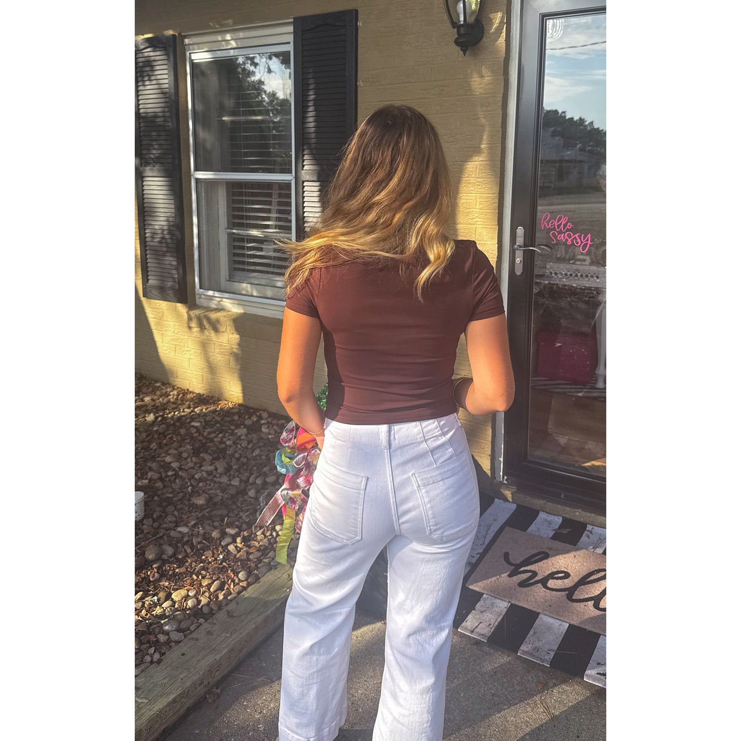 Ashe Top, Chocolate Brown